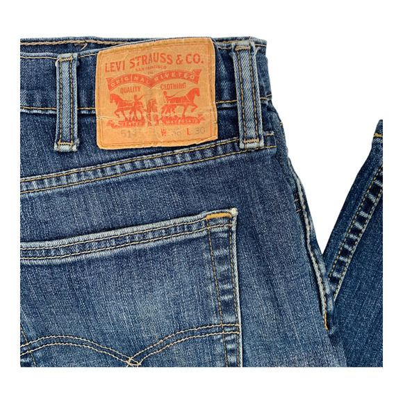 Levis 514 Straight Fit Mens Stonewash Jeans Sz 38 x 30‎ - Picture 3 of 4